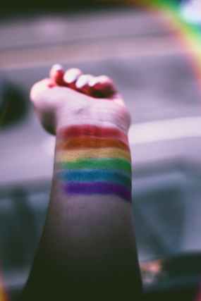 Beautiful colours of the rainbow. Everyone is beautiful and equal
